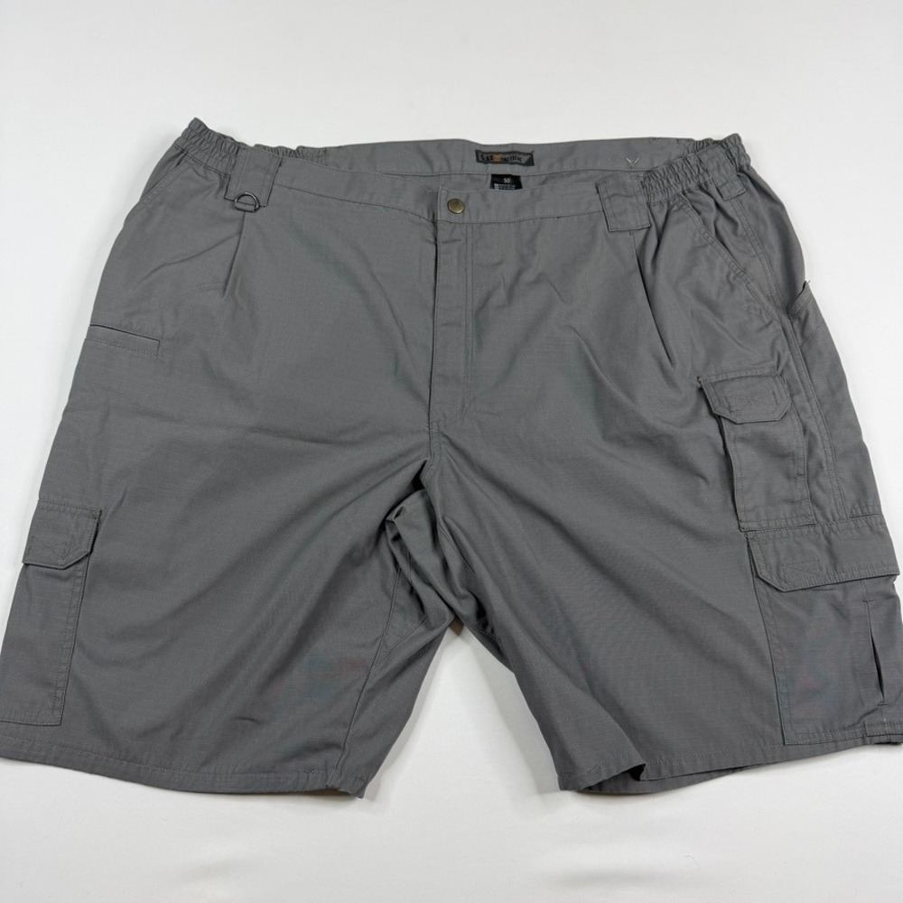 5.11 Tactical Cargo Shorts Mens 50 Gray Ripstop Multi-Pocket Utility Hiking